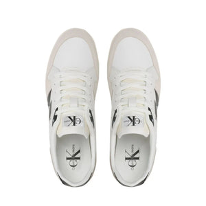 Calvin Klein Jeans Low Profile Runner Mod Vint Trainer YM0YM00695 - WHTBLK - Shoes