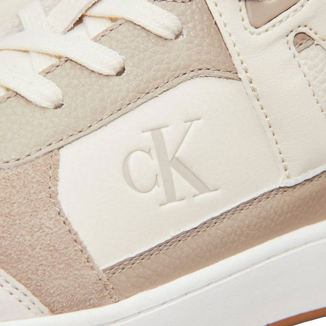 Calvin Klein Jeans Multicolor Leather Basketball Tennis Shoes - BEG