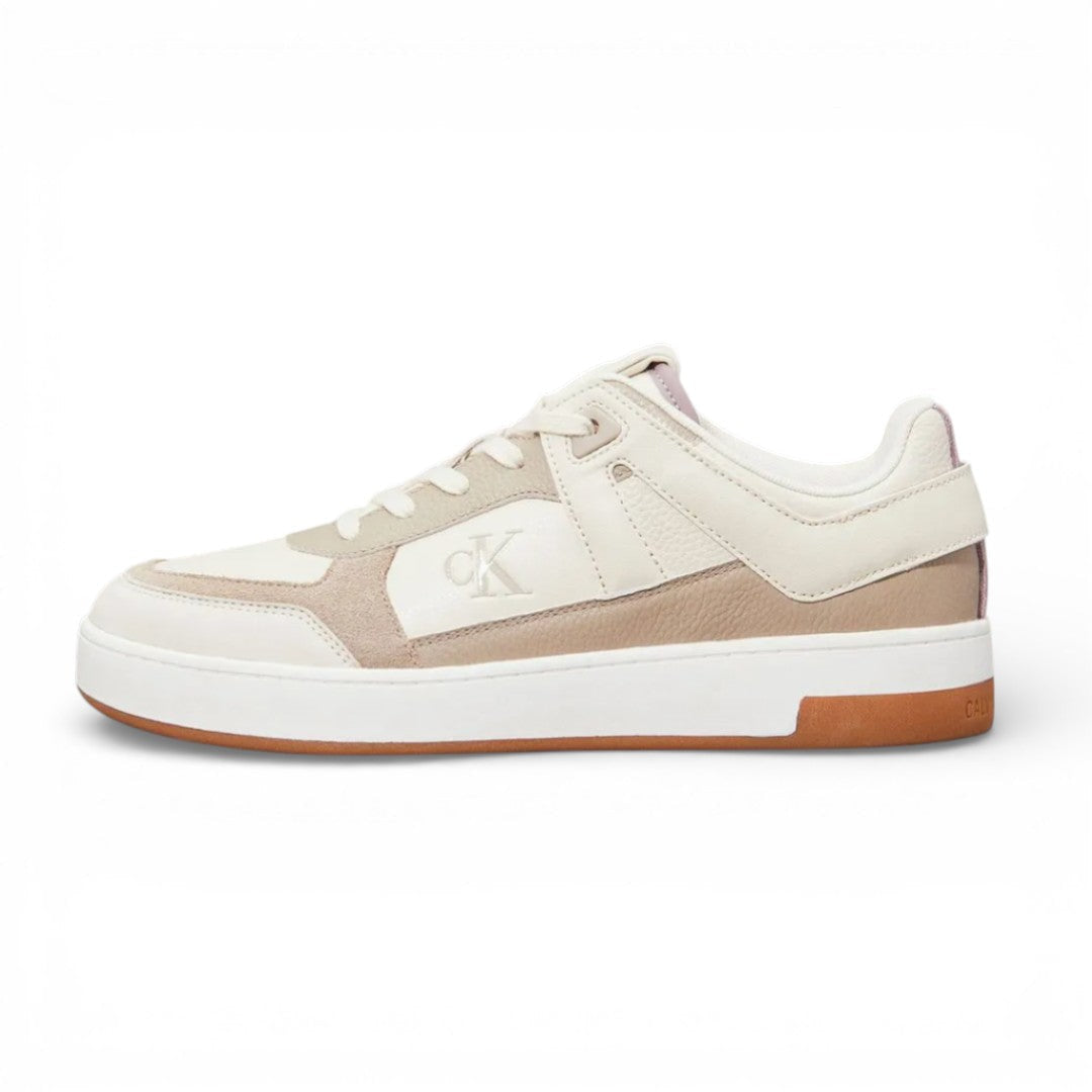 Calvin Klein Jeans Multicolor Leather Basketball Tennis Shoes - BEG