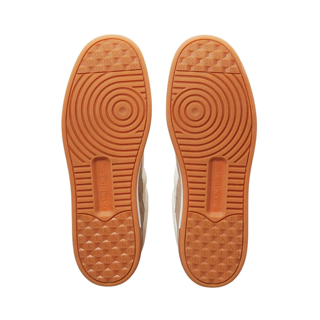 Calvin Klein Jeans Multicolor Leather Basketball Tennis Shoes - BEG