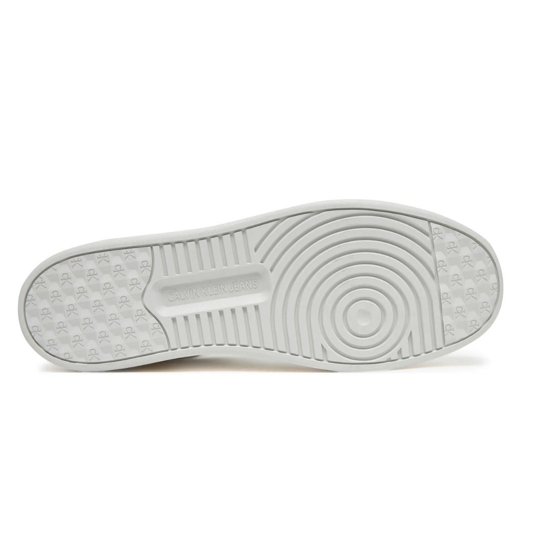 Calvin Klein Jeans Multicolor Leather Basketball Tennis Shoes - WHT