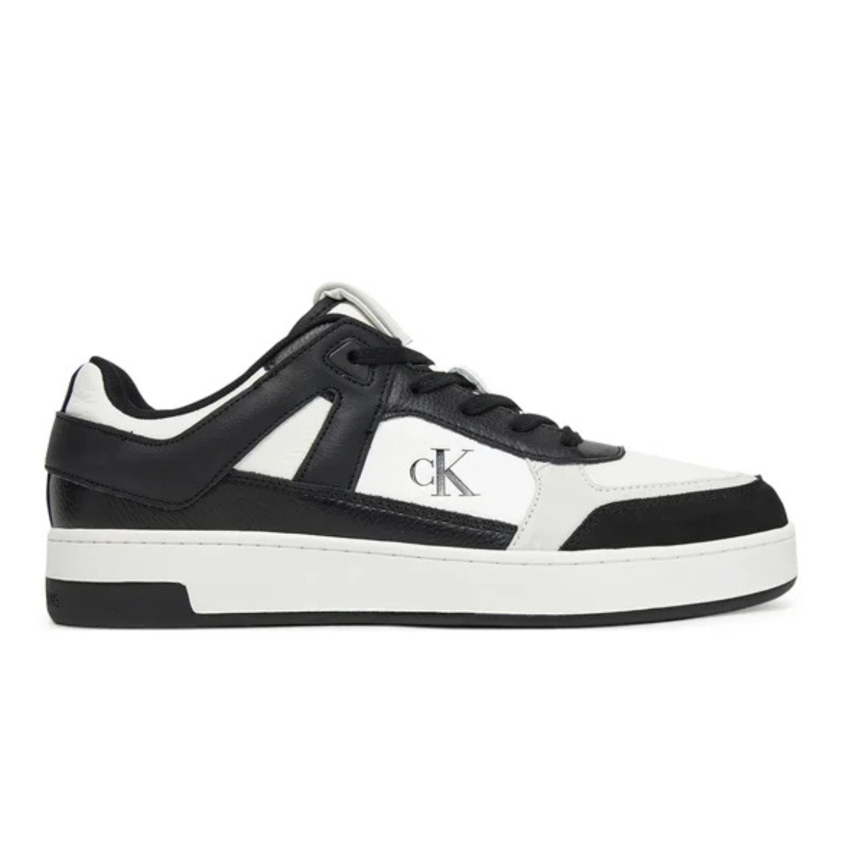 Calvin Klein Jeans Multicolor Leather Basketball TennisYM0YM01308 - WHTBLK