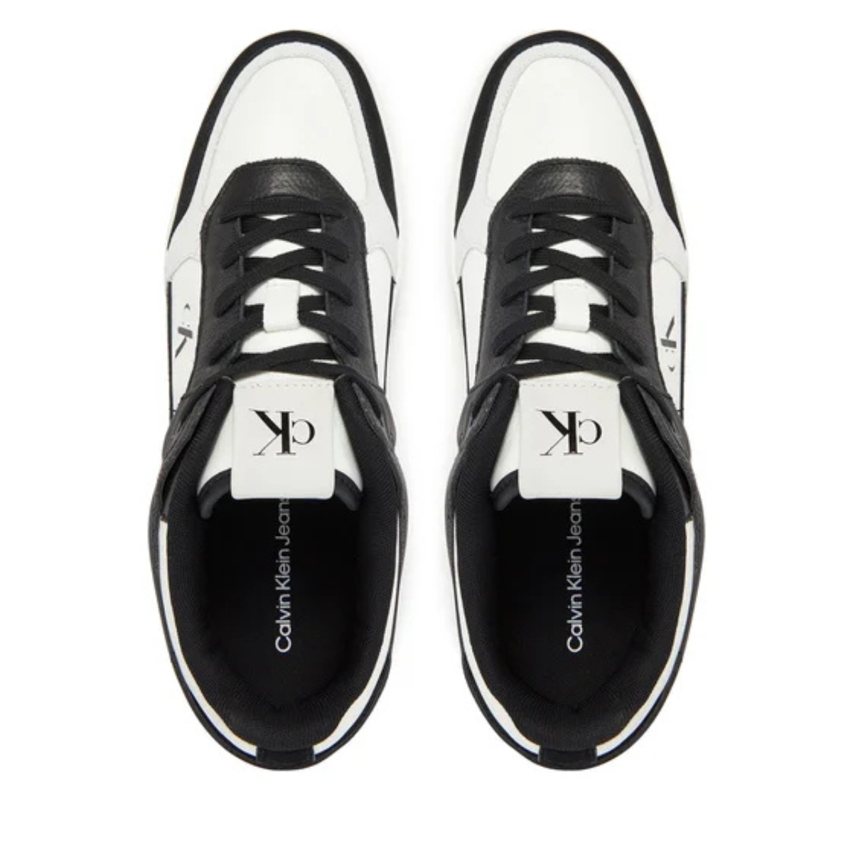 Calvin Klein Jeans Multicolor Leather Basketball TennisYM0YM01308 - WHTBLK