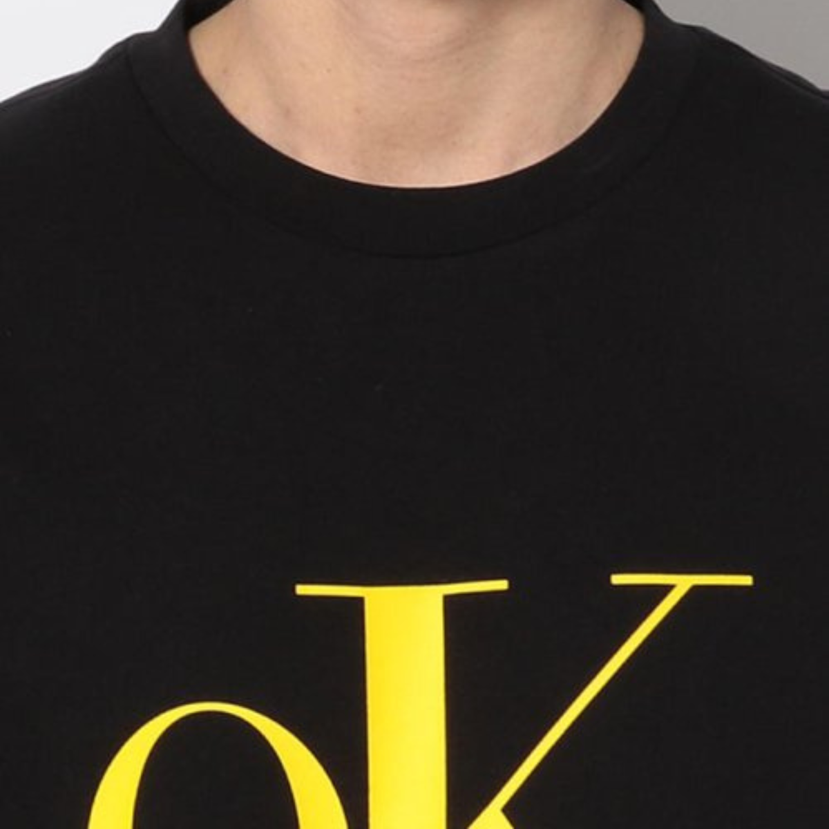 Calvin Klein Jeans OK Logo Print T-Shirt - BLK