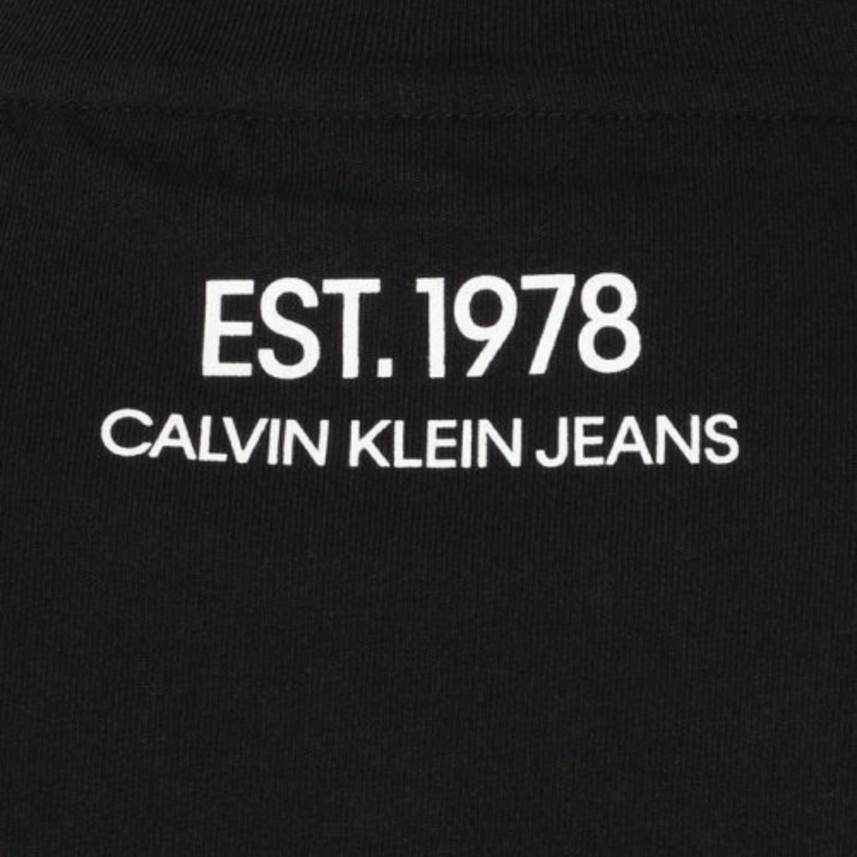 Calvin Klein Jeans OK Logo Print T-Shirt - BLK