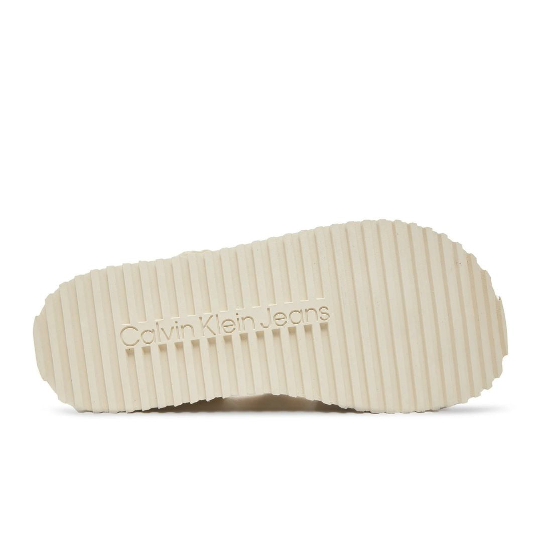 Calvin Klein Jeans Platform Buckle Rubber Mg Mtl Sandals YW0YW01513 - OFFWHT