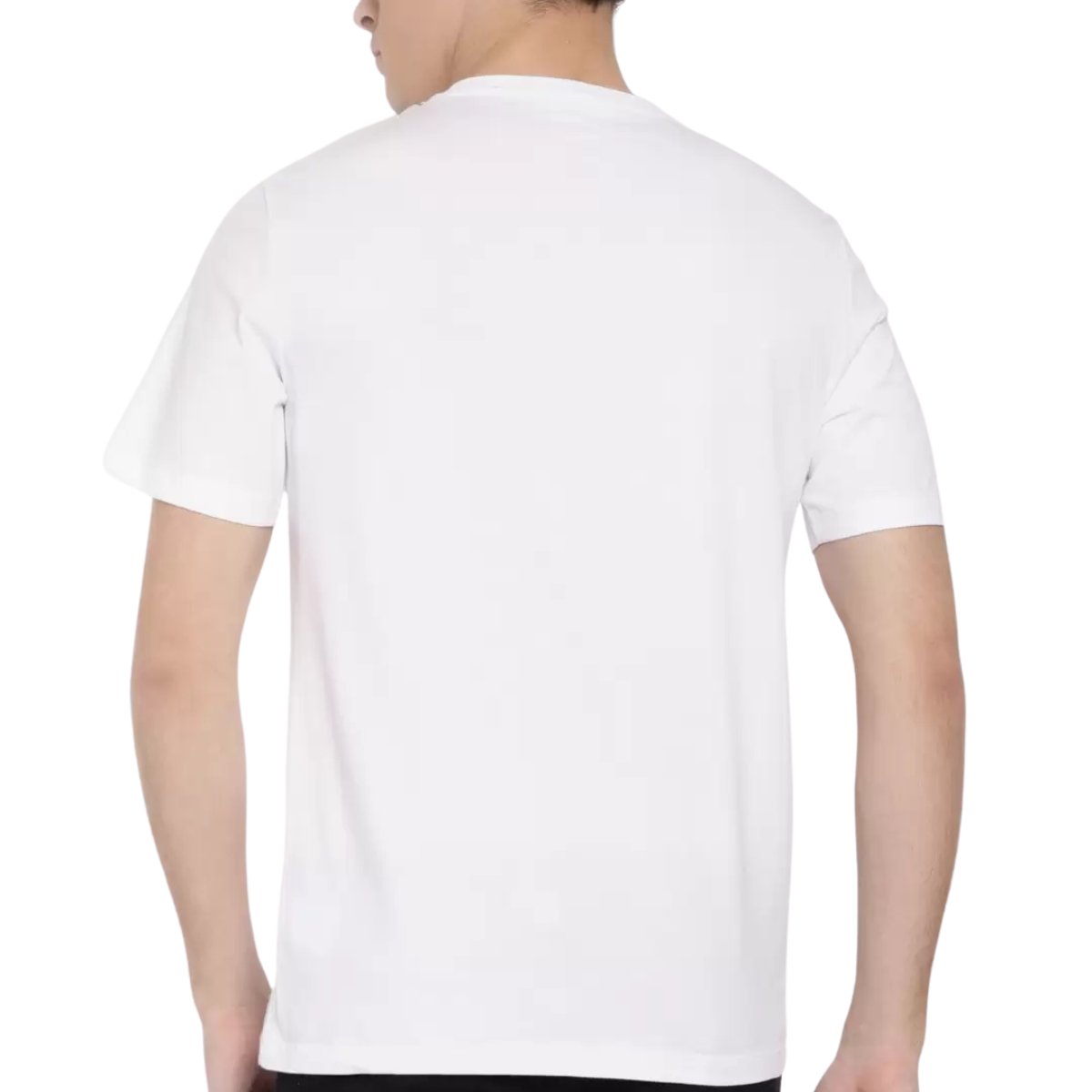 Calvin Klein Jeans Printed Round Neck Pure Cotton T-shirt - WHT
