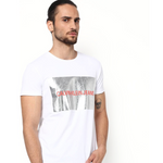 Calvin Klein JEANS Printed Slim Fit Crew-Neck T-shirt