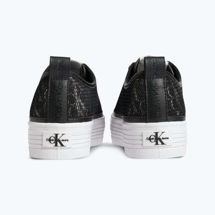 Calvin Klein Jeans Recycled Platform Logo Trainers Women - BLK - Shoes
