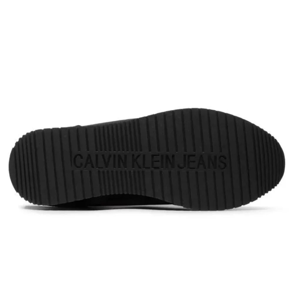Calvin Klein Jeans Retro Runner 1 Sneakers Men YM0YM00385-BLKBLK - 45 / Black/ Black