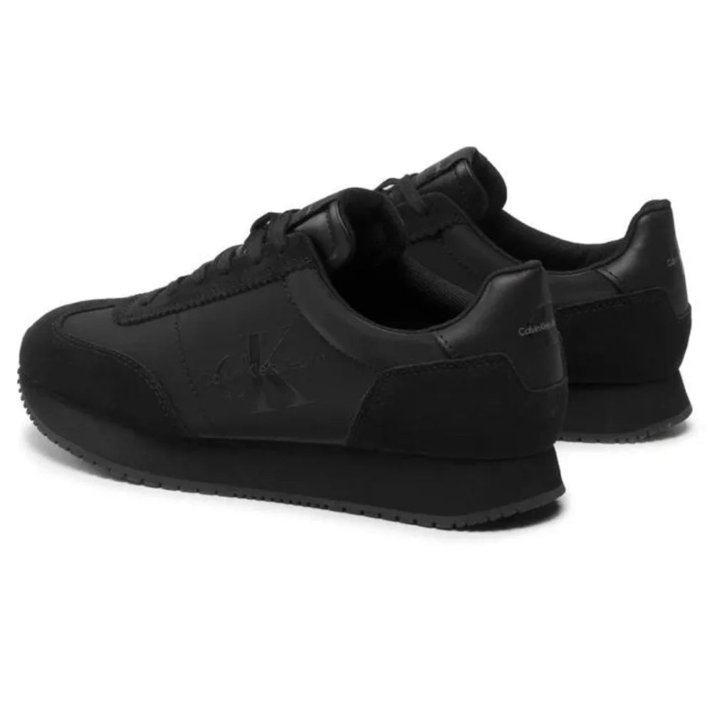 Calvin Klein Jeans Retro Runner 1 Sneakers Men YM0YM00385-BLKBLK - 45 / Black/ Black