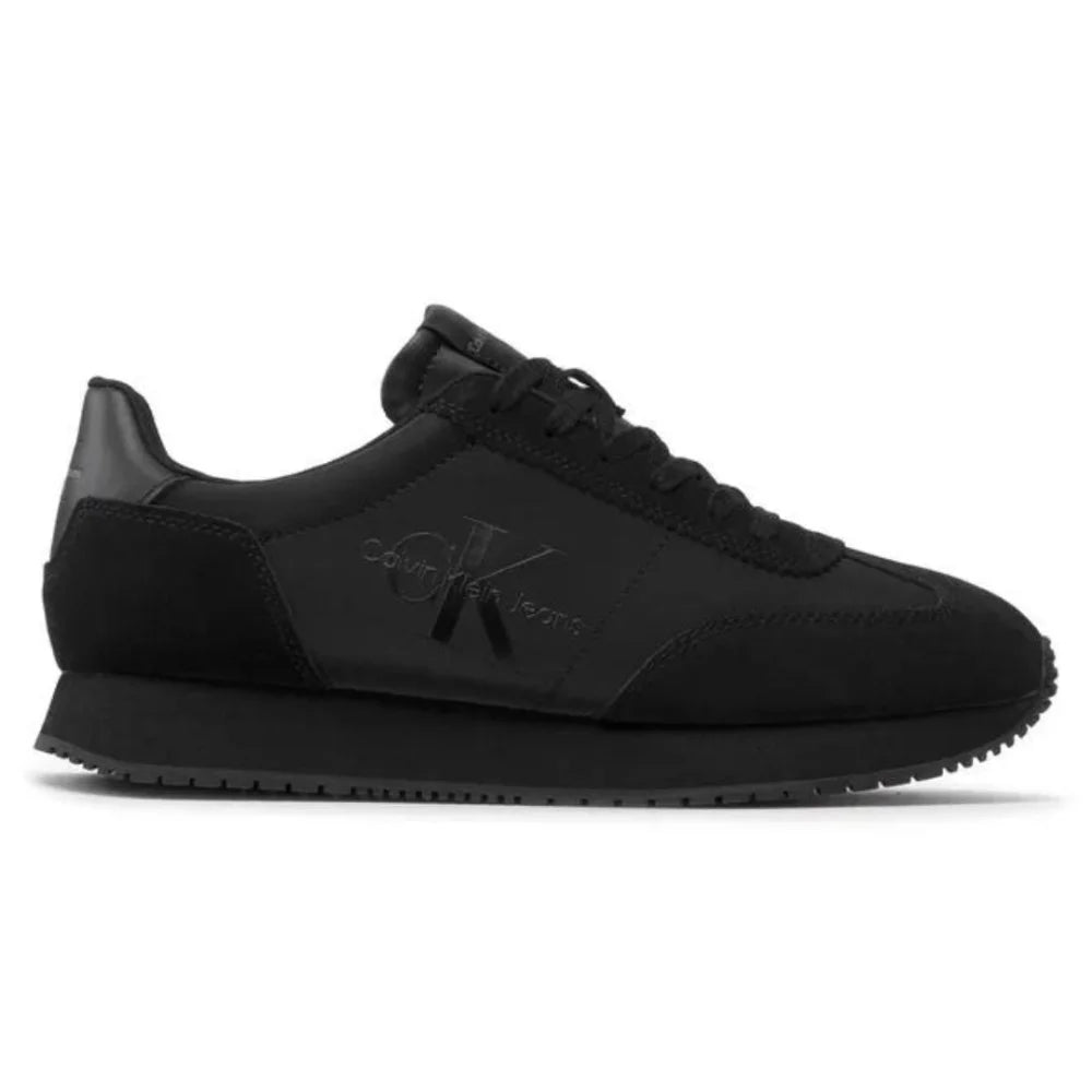 Calvin Klein Jeans Retro Runner 1 Sneakers Men YM0YM00385-BLKBLK - 45 / Black/ Black