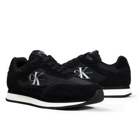 Calvin Klein Jeans Retro Runner Laceup Trainer Men - BLK - Shoes