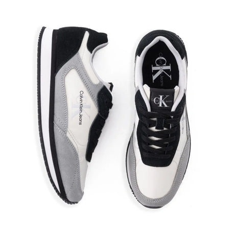 Calvin Klein Jeans Retro Runner Laceup Trainer Women - WHTGRY - Shoes