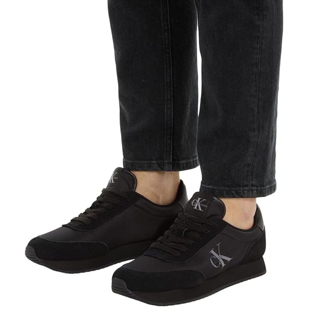 Calvin Klein Jeans Retro Runner SU - NY Mono Trainer - BLKBLK - Shoes