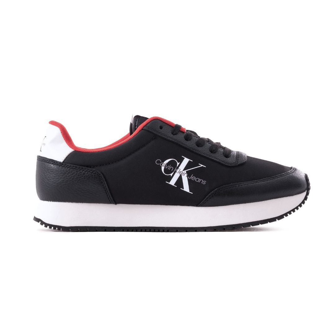 Calvin Klein Jeans Retro Runner SU-NY Mono Trainer - BLKRED - 41 / Black/ Red