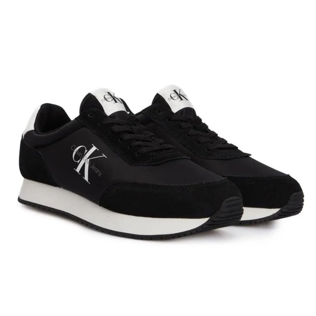 Calvin Klein Jeans Retro Runner SU-NY Mono Trainer - BLKWHT - 40 / Black/ White