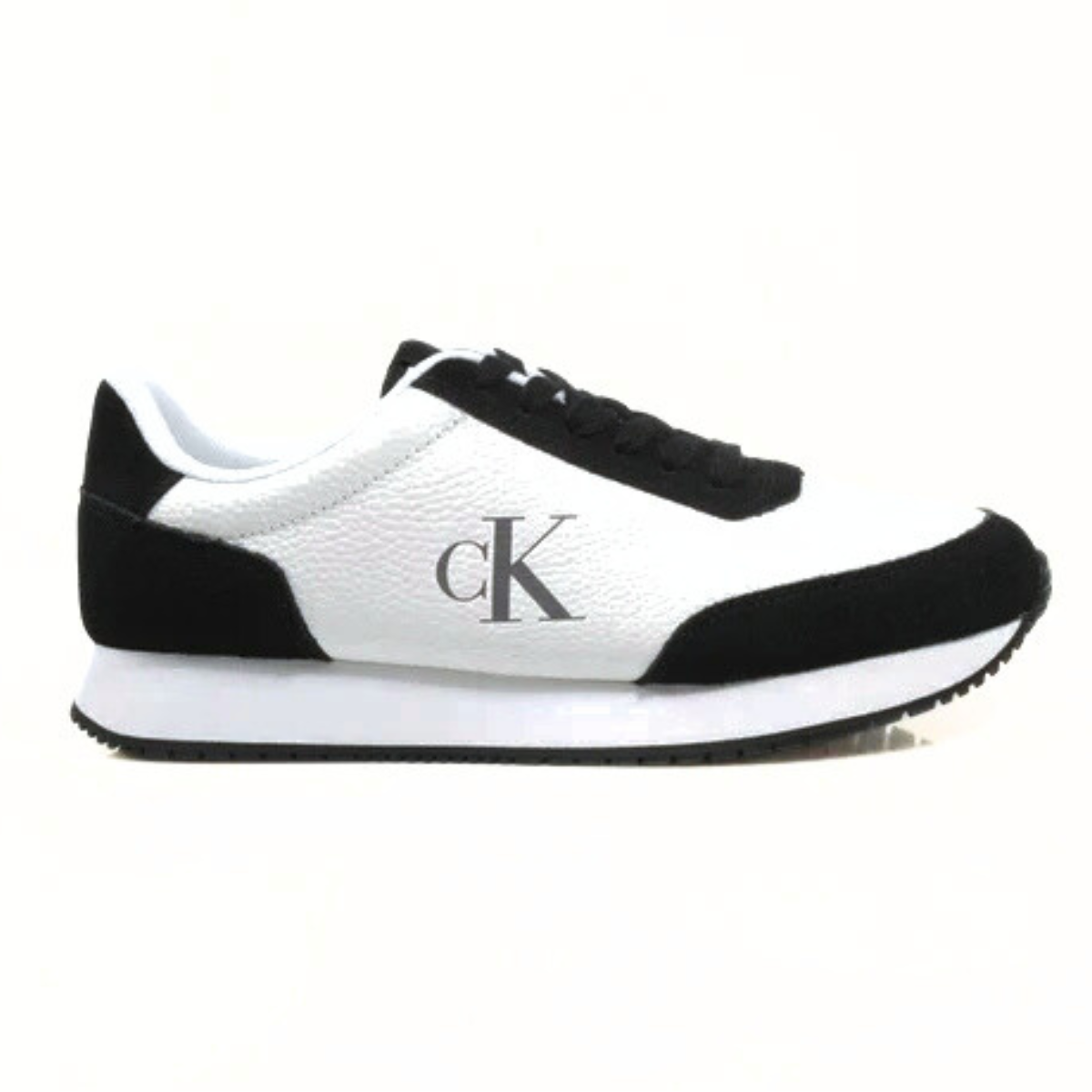 Calvin Klein Jeans Retro Runner SU-NY Mono Trainer - WHTBLK - White-Black / 40