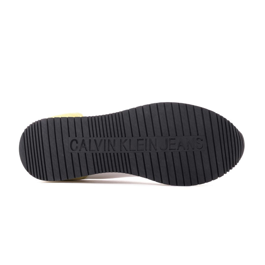Calvin Klein Jeans Retro Runner SU-NY Mono Trainer - WHTGRNBLK