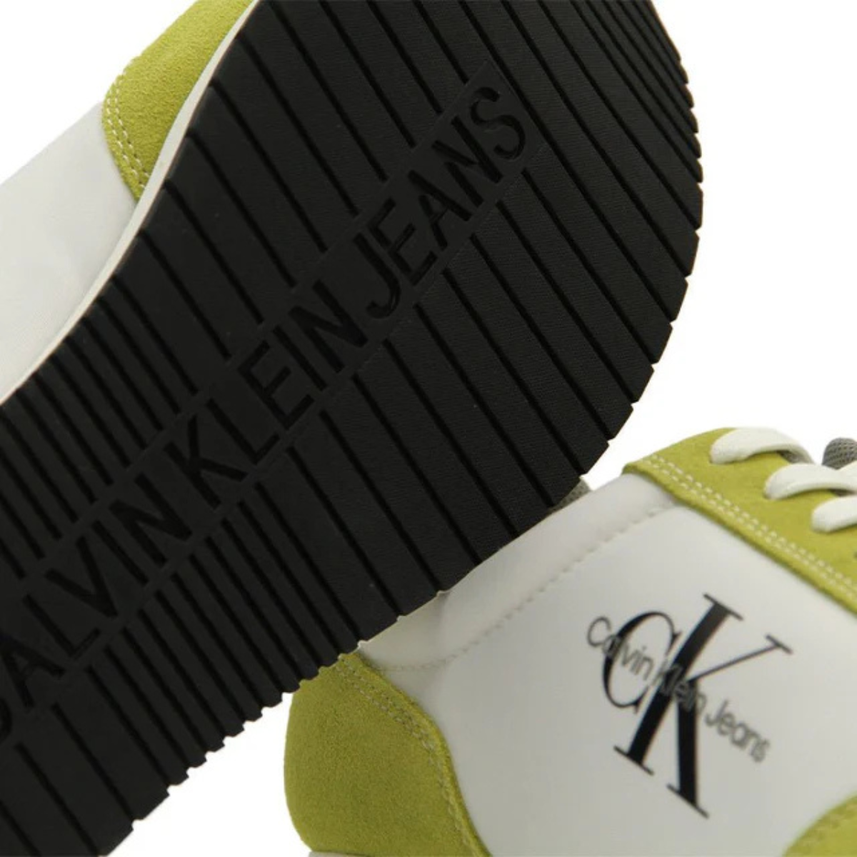 Calvin Klein Jeans Retro Runner SU-NY Mono Trainer - WHTGRNBLK