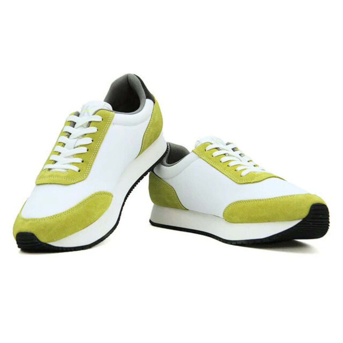 Calvin Klein Jeans Retro Runner SU-NY Mono Trainer - WHTGRNBLK
