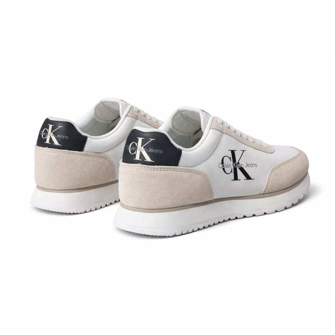 Calvin Klein Jeans Retro Runner SU-NY Mono Trainer - WHTGRY