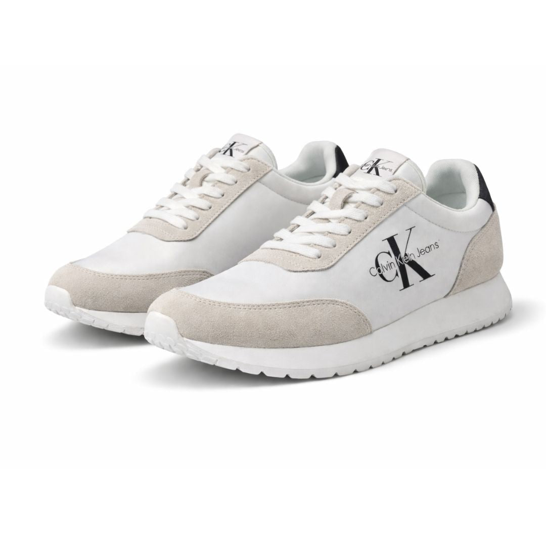 Calvin Klein Jeans Retro Runner SU-NY Mono Trainer - WHTGRY