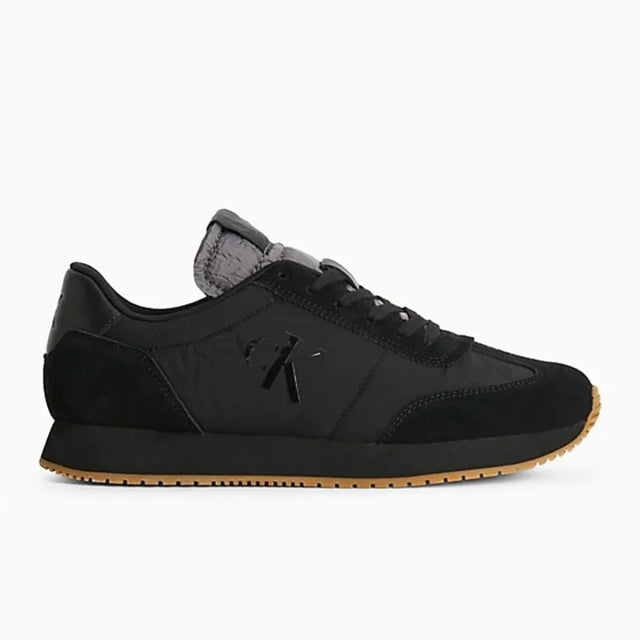 Calvin Klein Jeans Retro Runner Vintage Tongue Trainer - BLKBLK - 35 / Black - Shoes