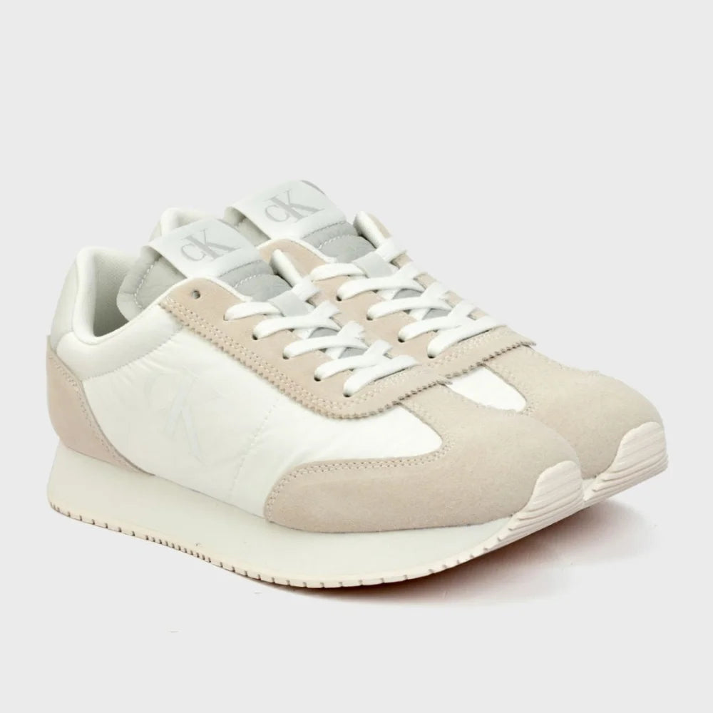 Calvin Klein Jeans Retro Runner Vintage Tongue Trainer Men - WHT Shoes