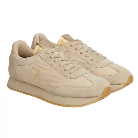 Calvin Klein Jeans Retro Runner Vintage Tongue Trainer YM0YM00671 - BEG - 40 / Beige - Shoes