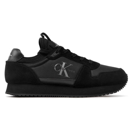 Calvin Klein Jeans Runner Sock Laceup Ny - Lth YM0YM00553 - BLKBLK - 40 / Black - Shoes