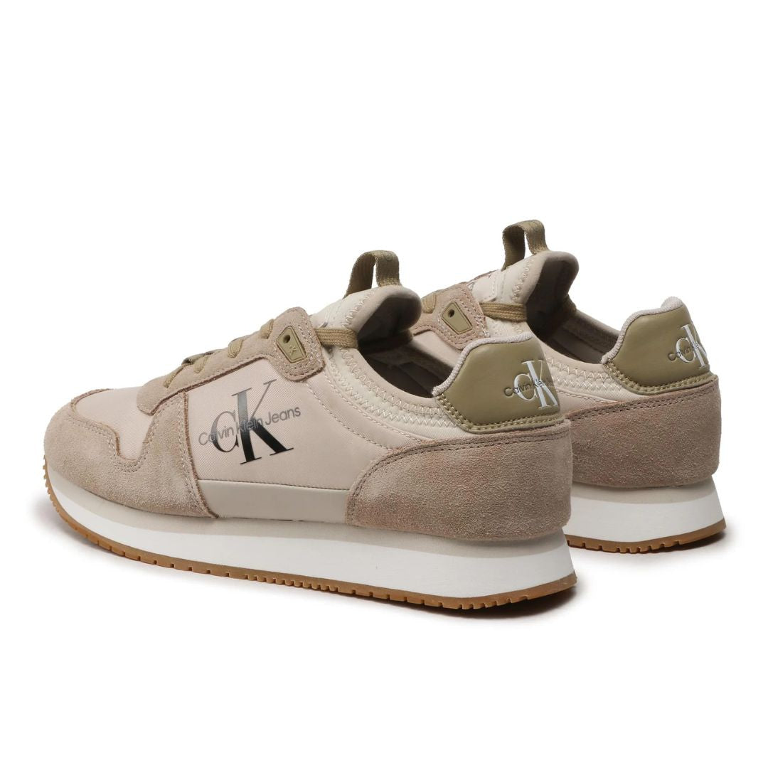 Calvin Klein Jeans Runner Sock Laceup Trainer YM0YM00553-BEGOLV