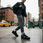 Calvin Klein Jeans Runner Sock Laceup Trainer YM0YM00553-BLKBLK