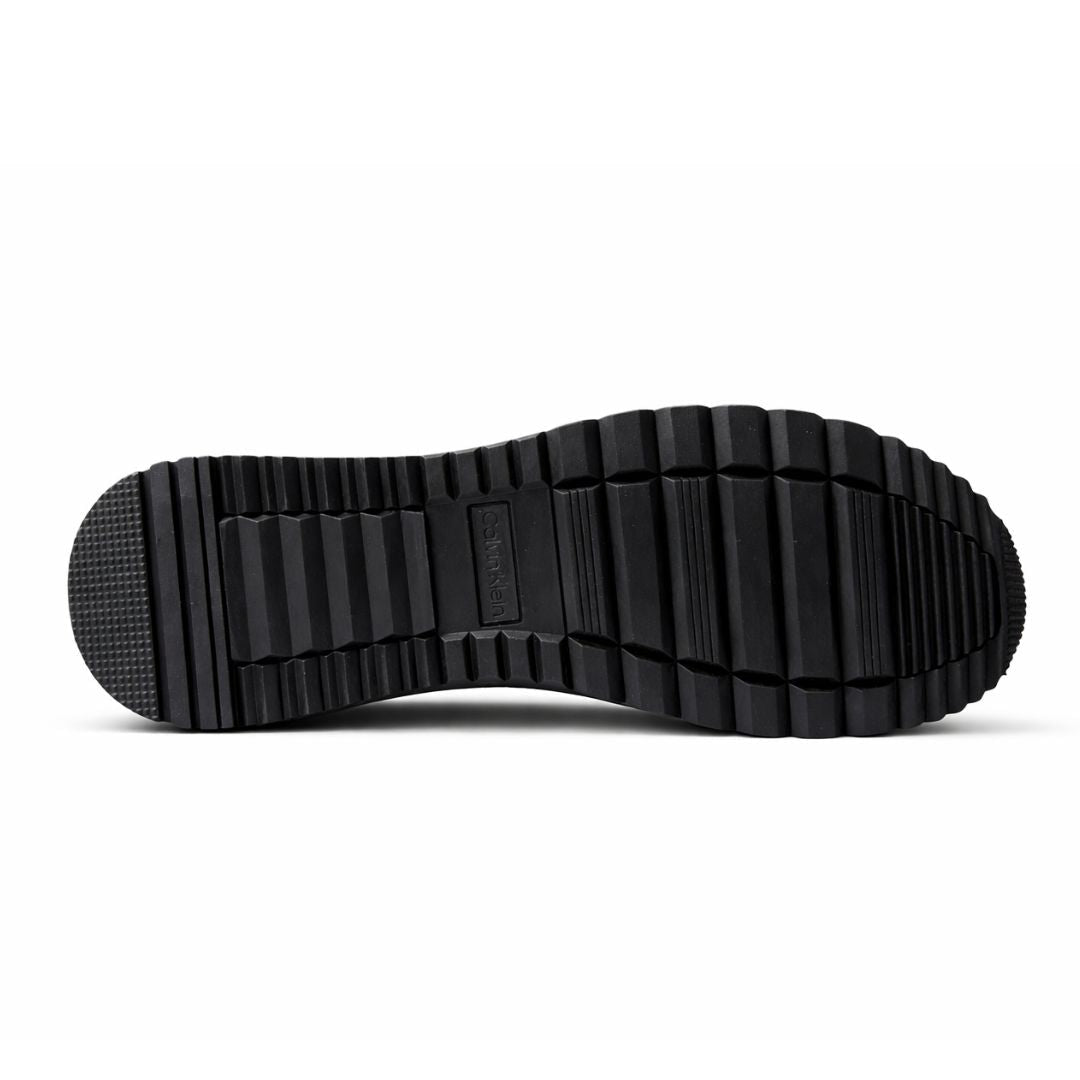 Calvin Klein Jeans Runner Sock Laceup Trainer YM0YM00553-BLKBLK