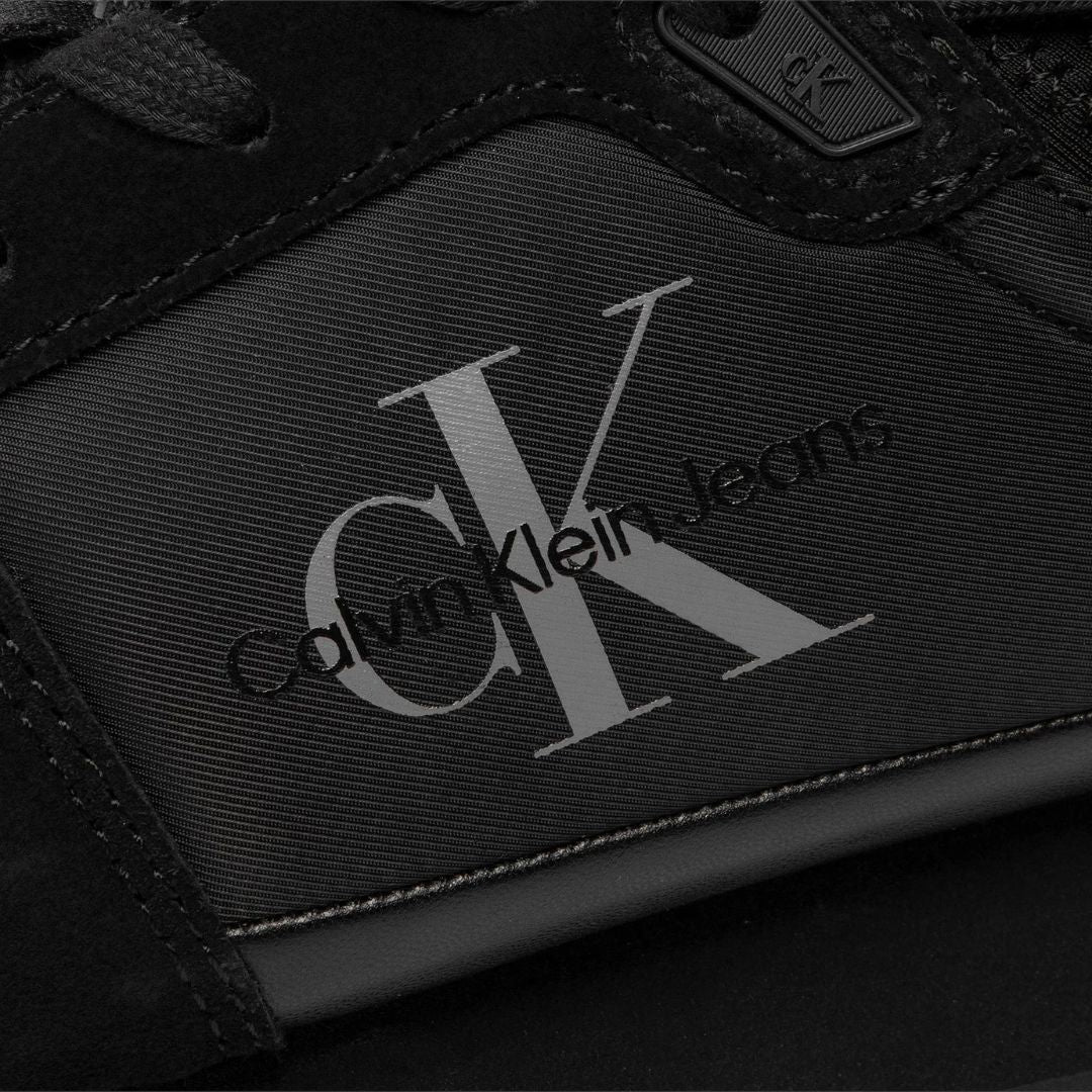 Calvin Klein Jeans Runner Sock Laceup Trainer YM0YM00553-BLKBLK