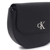 Calvin Klein Jeans Saddle Crossbody Bag - BLK - Black