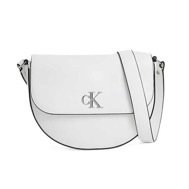 Calvin Klein Jeans Saddle Crossbody Bag - WHT - White