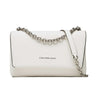 Calvin Klein Jeans Sculpted Ew Flap Conv25 Chain Handbag K60K610562-WHT - White