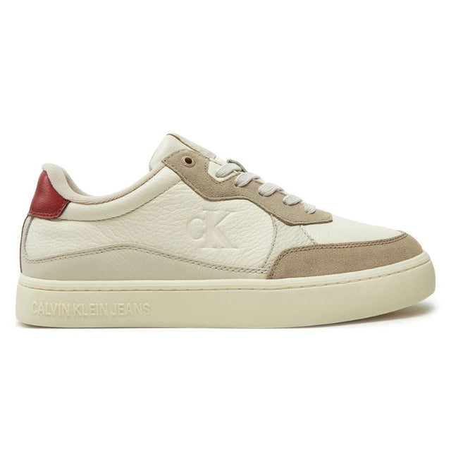 Calvin Klein Jeans Sneakers Classic Cupsole Mg Wmm YM0YM01153-BEGRED - 39 / Beige/ Red