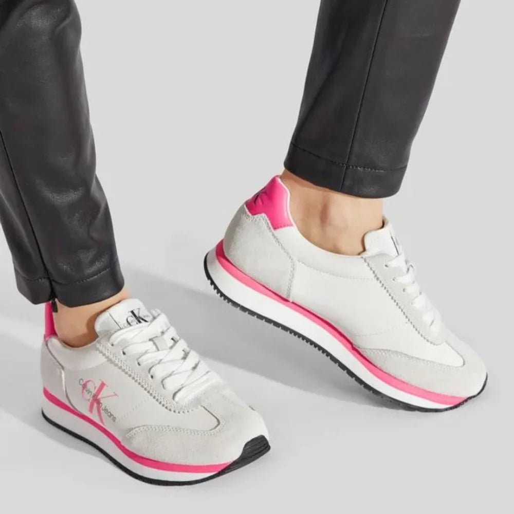 Calvin Klein Jeans Sneakers Retro Runner 1 YW0YW00516-WHTPNK - 40 / White/ Pink