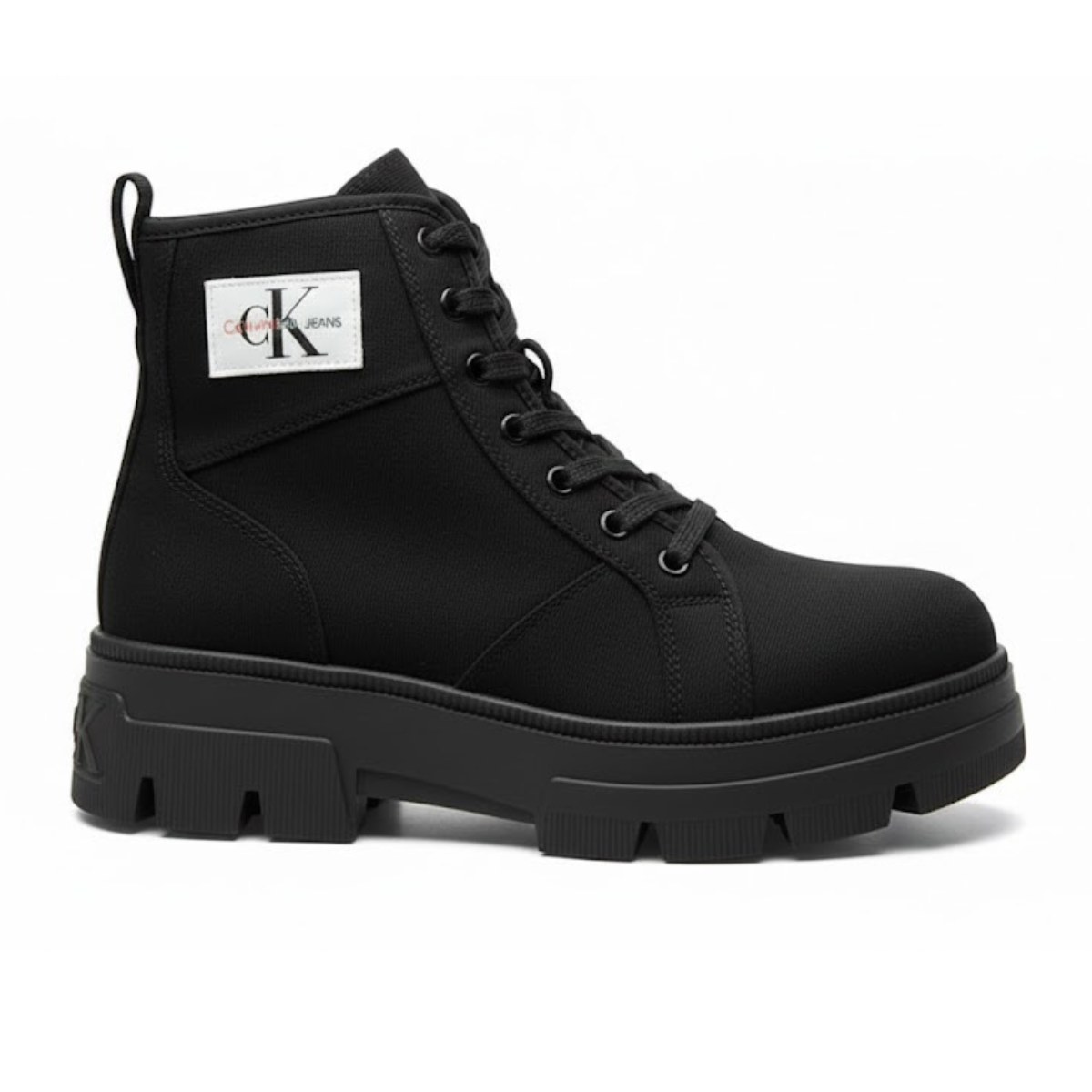 Calvin Klein Jeans Toothy Combat boot Lace Up - BLK - Black / 37