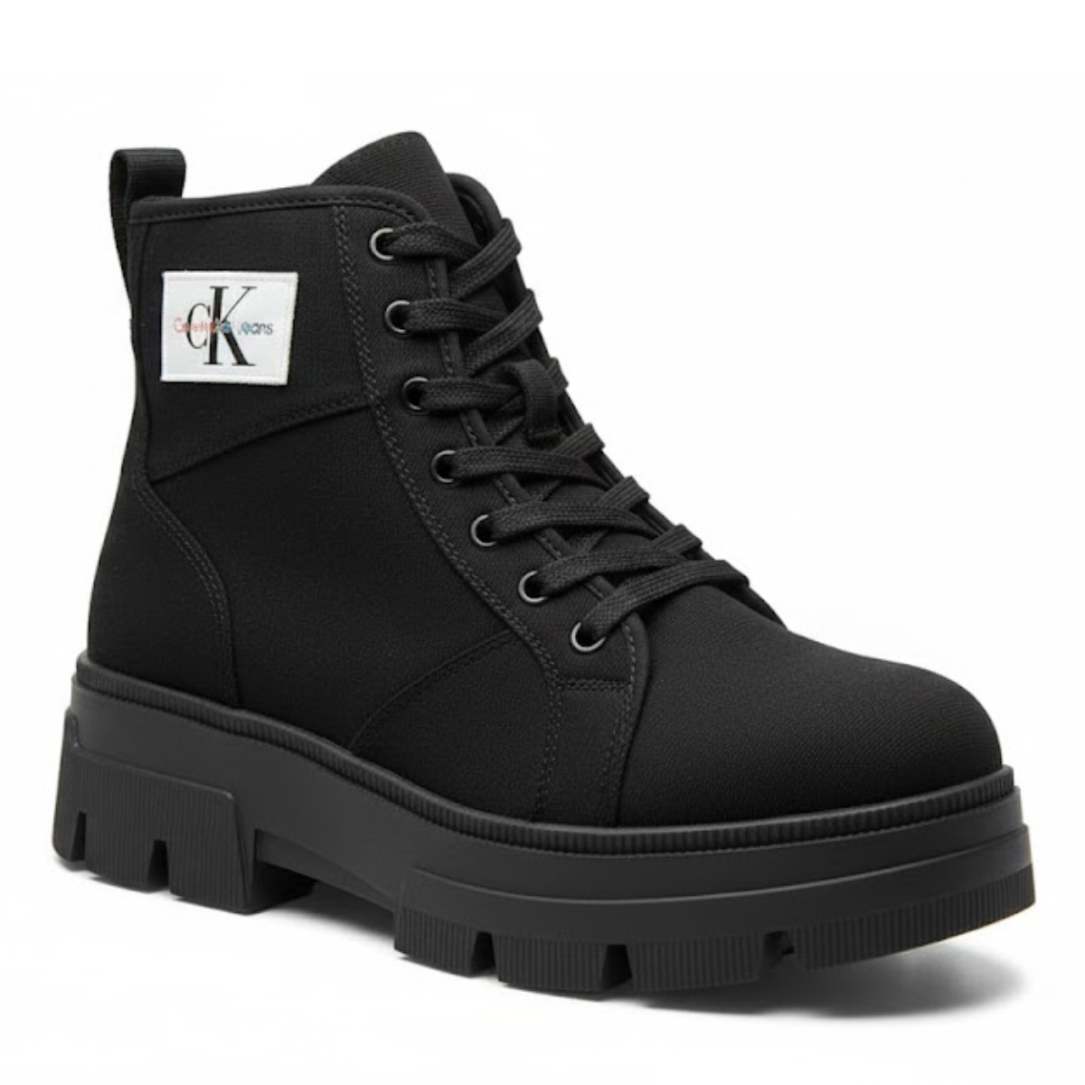 Calvin Klein Jeans Toothy Combat boot Lace Up - BLK
