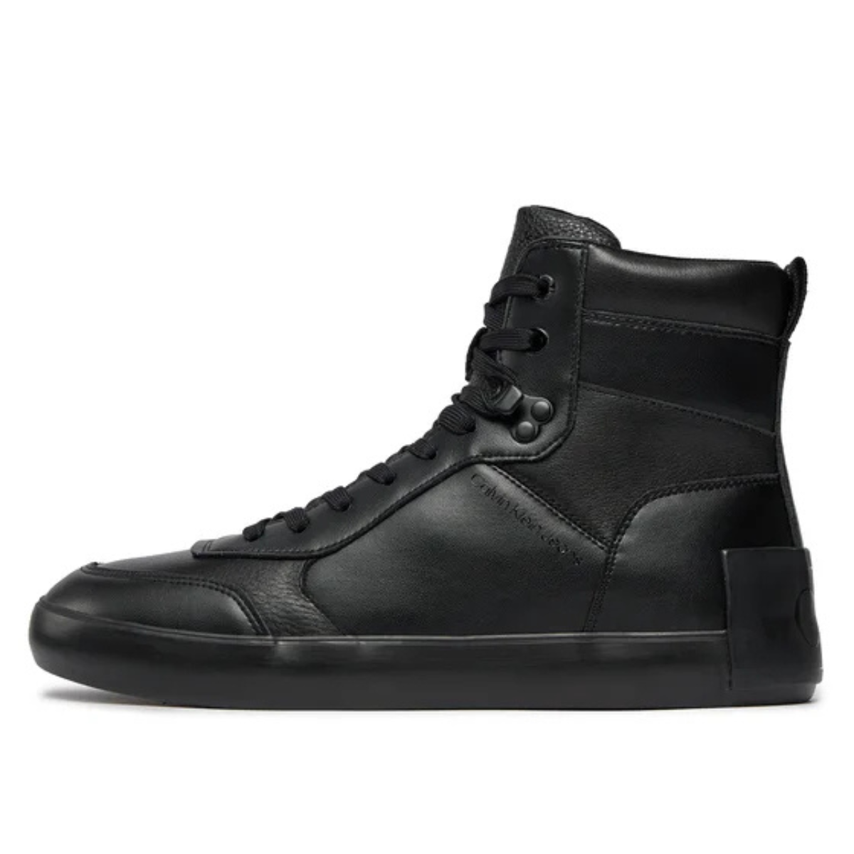 Calvin Klein Jeans Vulc Mid Laceup Lth In Lum -BLK