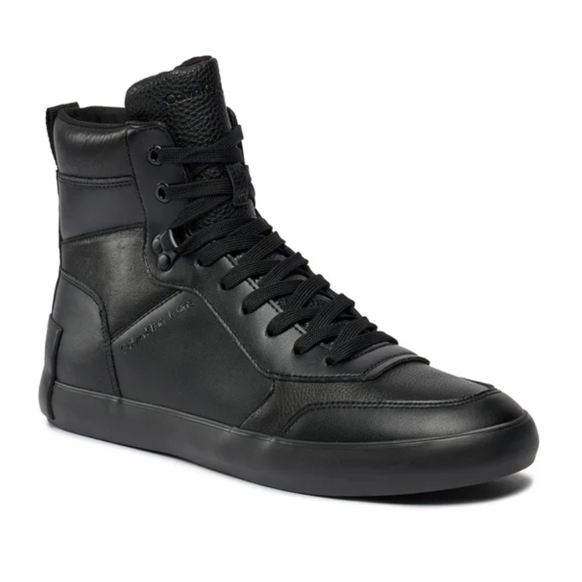 Calvin Klein Jeans Vulc Mid Laceup Lth In Lum -BLK