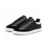 Calvin Klein Lace Up Low Top Leather Sneakers Women HW0HW02400 - BLK - Black / 37