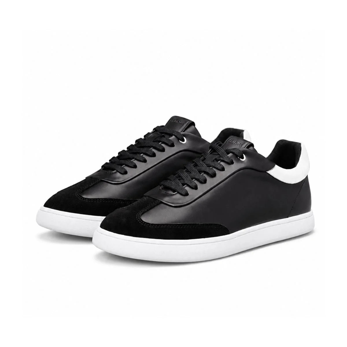 Calvin Klein Lace Up Low Top Leather Sneakers Women HW0HW02400 - BLK - Black / 37