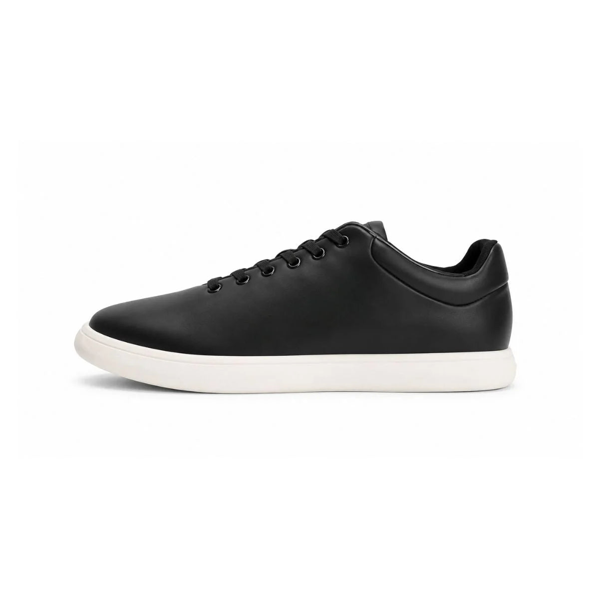 Calvin Klein Lace Up Low Top Leather Sneakers Women HW0HW02400 - BLK