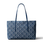 Calvin Klein Large Denim Jacquard Tote Bag - BLU - Blue