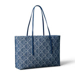 Calvin Klein Large Denim Jacquard Tote Bag - BLU - Blue