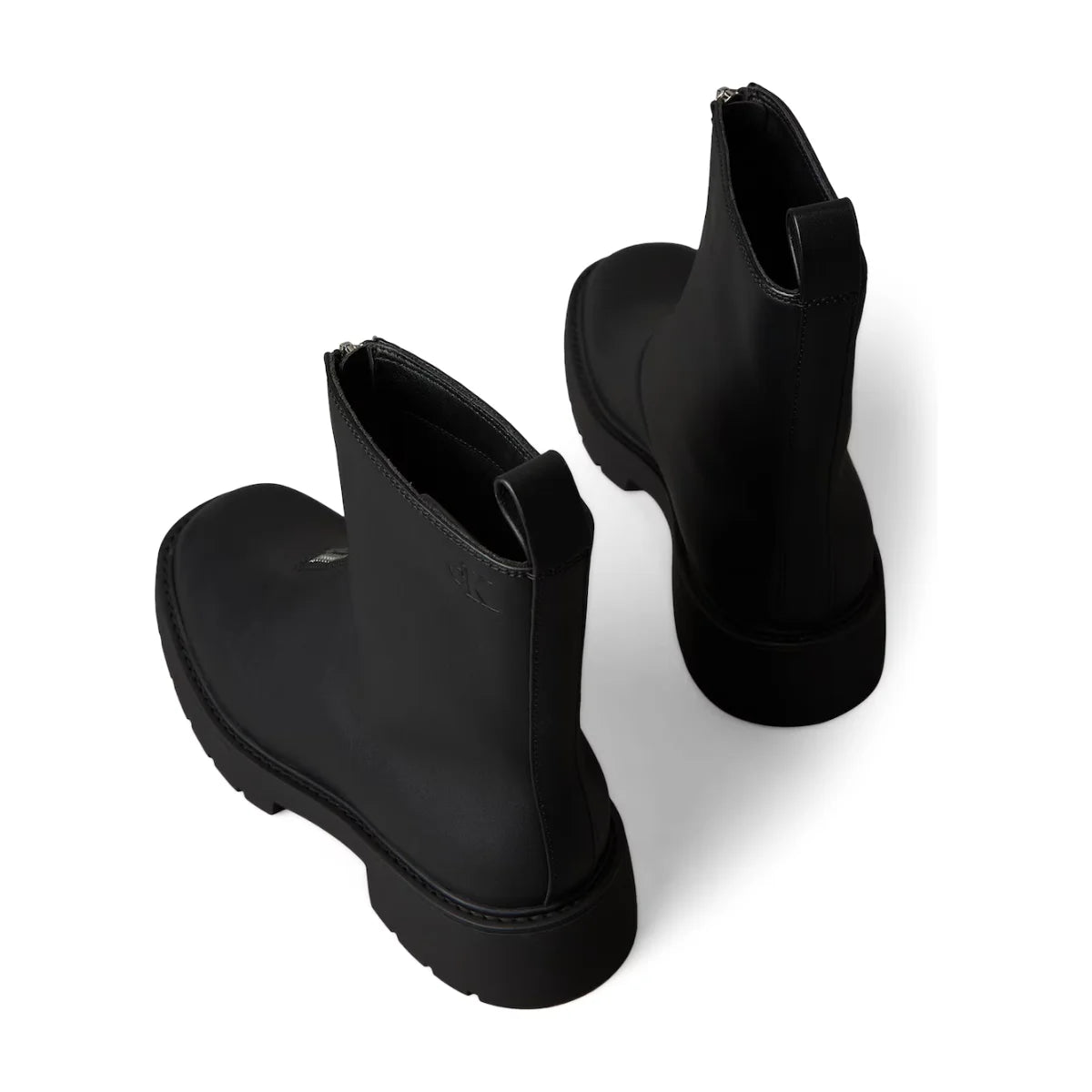 Calvin Klein leather ankle boot zipper - BLK